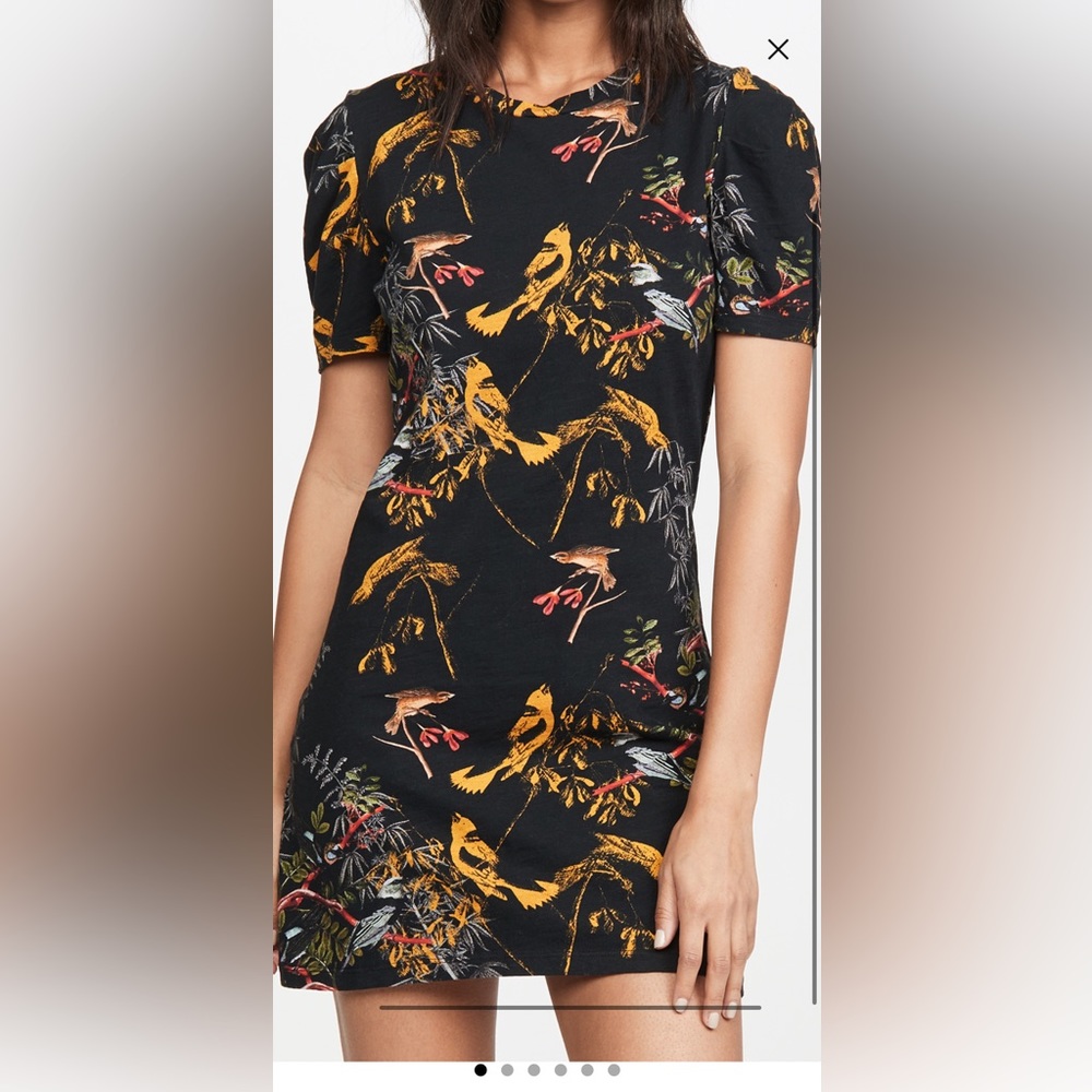 Pam & Gela Blackbird Puff Sleeve Dress